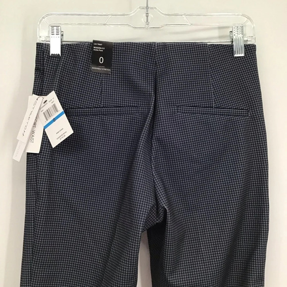 Amanda + Chelsea Stretch Comfort Hounds Tooth Casual Career Pant NWT Size 0 - Picture 4 of 9